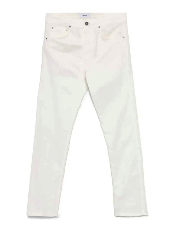 LARDINI: ブーツカットジーンズ - ブーツカットジーンズ - 白