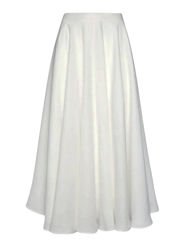 LARDINI: Faldas media pierna y semilargas - Falda Semilarga - Blanco