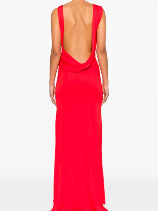 Robe Au Genou - Rouge shop online: THE ANDAMANE