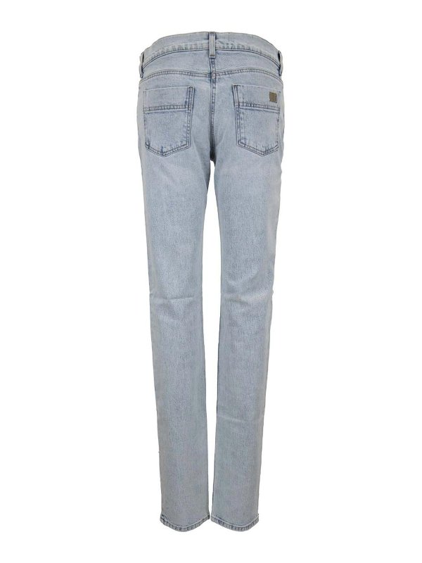 ELISABETTA FRANCHI: ブーツカットジーンズ online - ブーツカットジーンズ - ライトウォッシュ