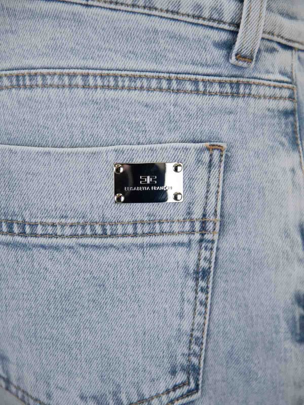 The Best Shops ELISABETTA FRANCHI: ブーツカットジーンズ - ブーツカットジーンズ - ライトウォッシュ