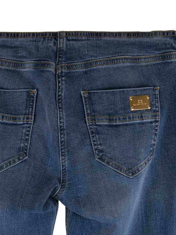 ブーツカットジーンズ - ブルー shop online: ELISABETTA FRANCHI