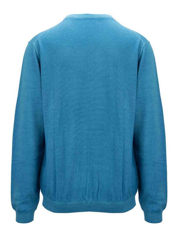 SUN 68: U-Boot-Ausschnitt online - U-Boot-Pullover - Hellblau