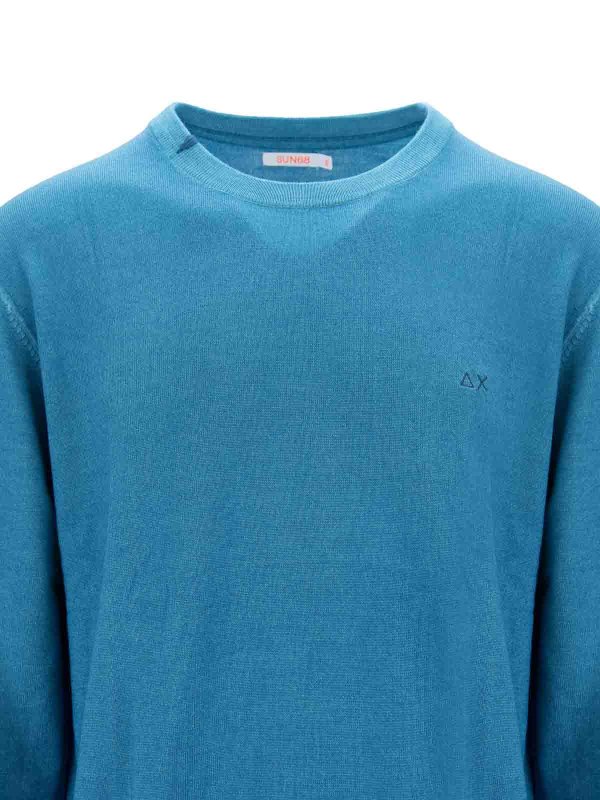 The Best Shops SUN 68: U-Boot-Ausschnitt - U-Boot-Pullover - Hellblau