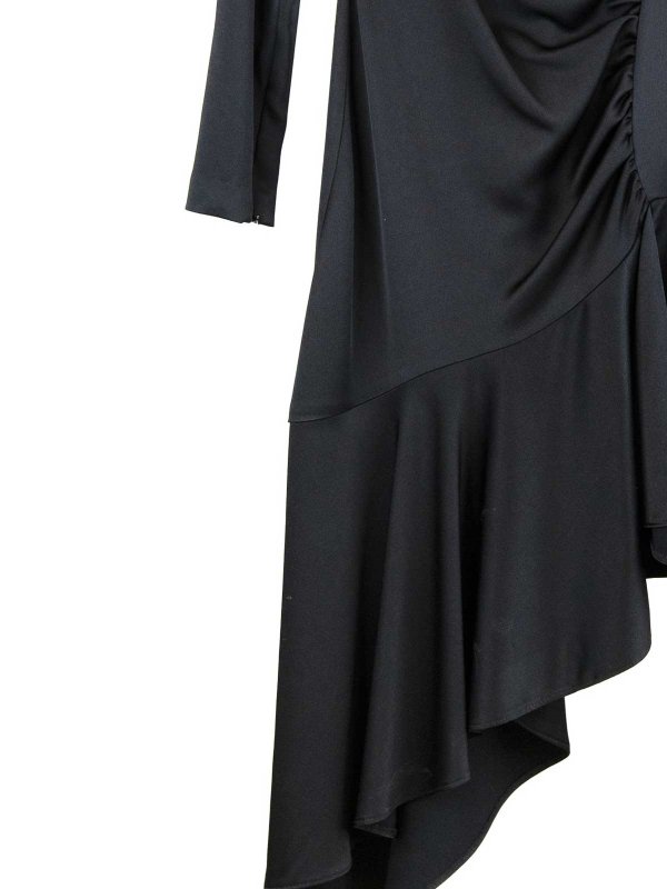 膝丈ドレス - 黒 shop online: ELISABETTA FRANCHI