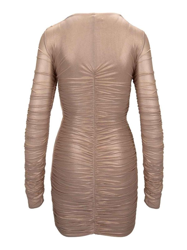 ELISABETTA FRANCHI: ニーレングスドレス online - 膝丈ドレス - ヌードカラー