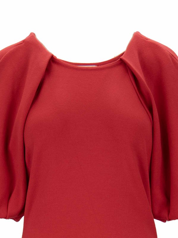 The Best Shops ELISABETTA FRANCHI: ニーレングスドレス - 膝丈ドレス - 赤