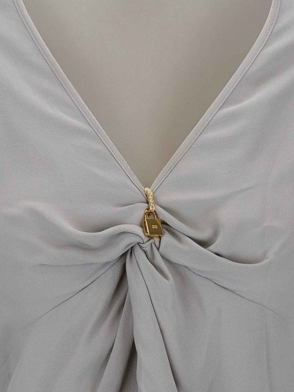 The Best Shops ELISABETTA FRANCHI: トップス＆タンクトップ - トップ/タンクトップ - ライトグレー