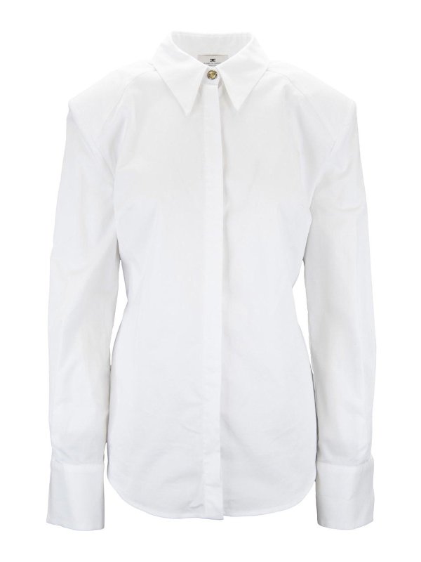 ELISABETTA FRANCHI: シャツ - シャツ - 白