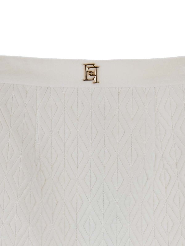The Best Shops ELISABETTA FRANCHI: ミニスカート - ミニスカート - クリーム