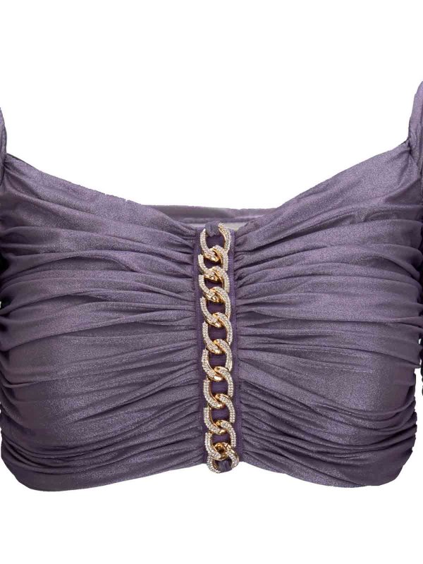 The Best Shops ELISABETTA FRANCHI: トップス＆タンクトップ - トップ/タンクトップ - 紫