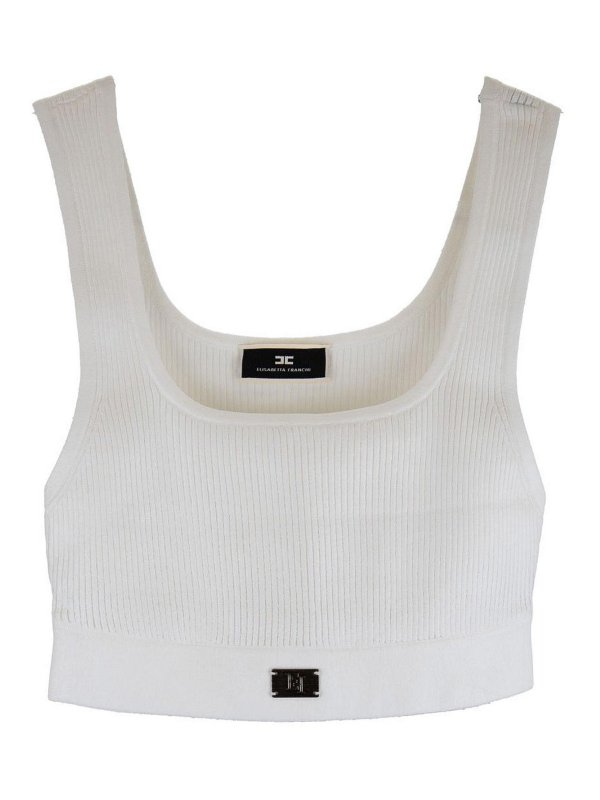 ELISABETTA FRANCHI: トップス＆タンクトップ - トップ/タンクトップ - クリーム