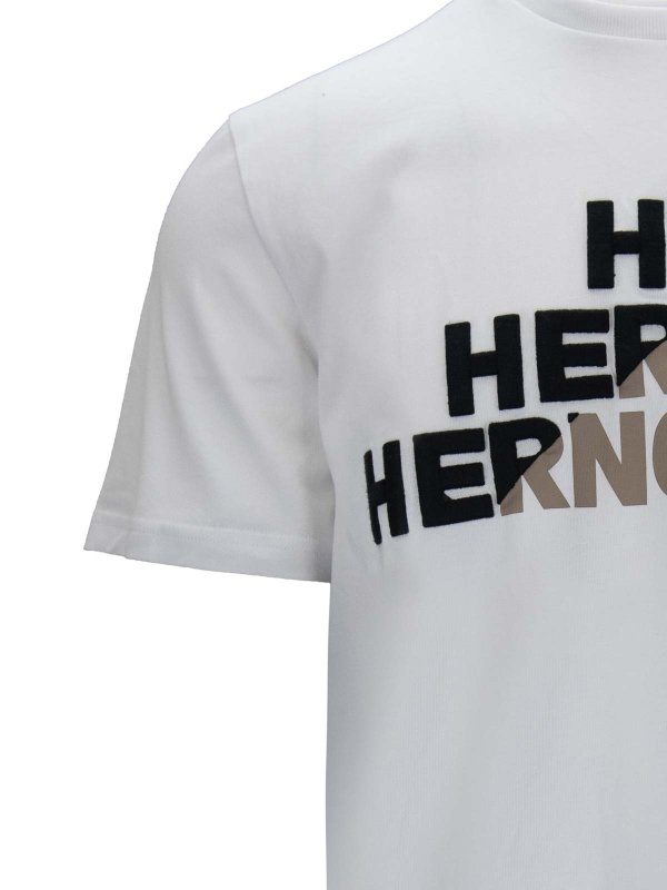 Tシャツ - 白 shop online: HERNO