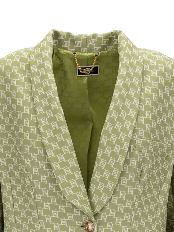 The Best Shops ELISABETTA FRANCHI: ブレザー - ブレザー - ライトグリーン