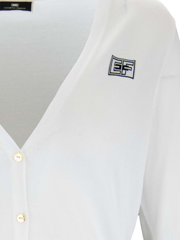 The Best Shops ELISABETTA FRANCHI: カーディガン - カーディガン - クリーム