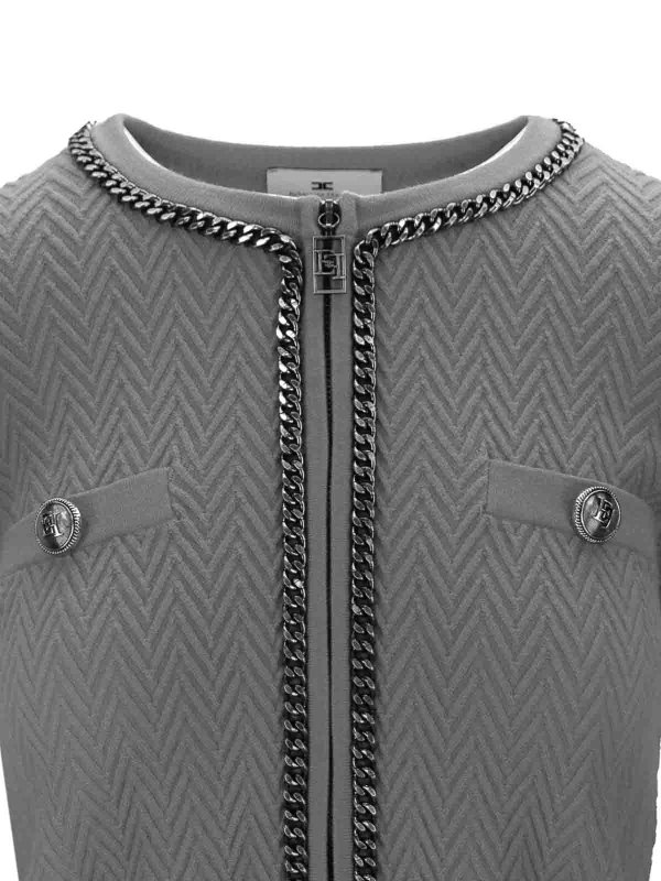 The Best Shops ELISABETTA FRANCHI: カーディガン - カーディガン - グレー