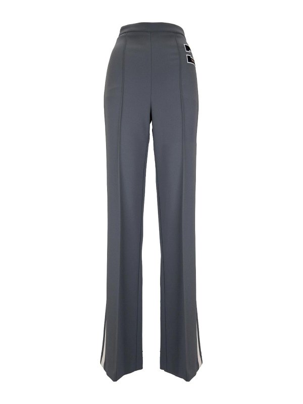 ELISABETTA FRANCHI: カジュアルトラウザー - カジュアルパンツ - グレー