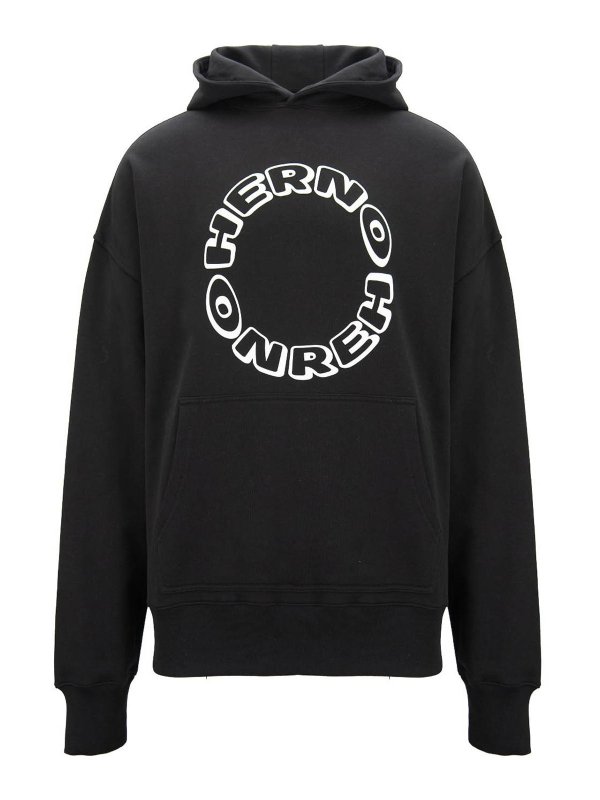 HERNO: Sudaderas y suéteres - Sudadera - Negro