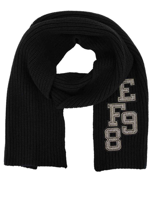 ELISABETTA FRANCHI: スカーフ - スカーフ - 黒