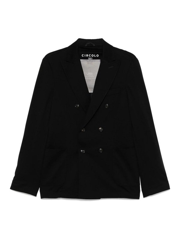 CIRCOLO 1901: Chaquetas casual - Chaqueta Casual - Negro