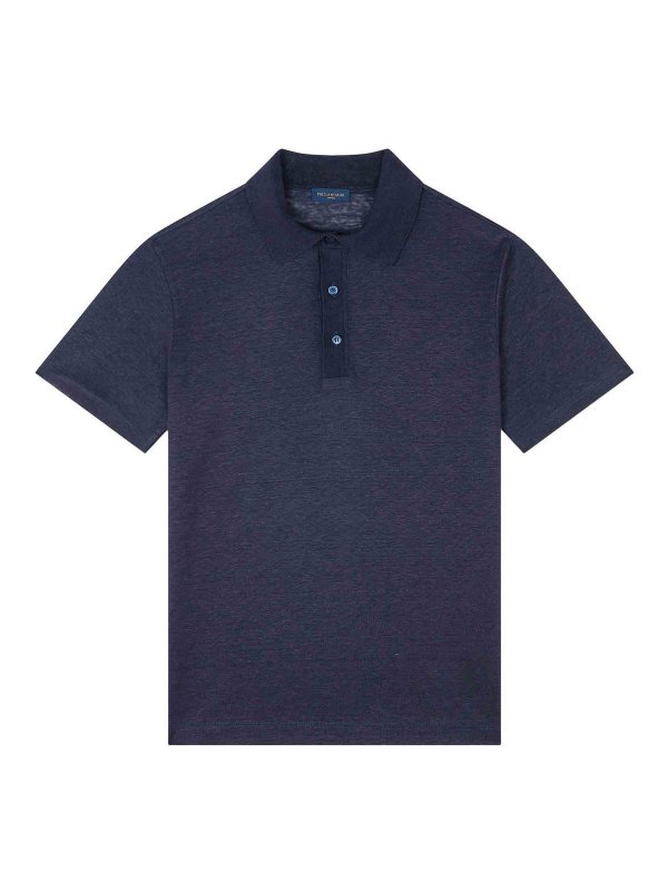 PAUL & SHARK: polo shirts - Linen jersey pole