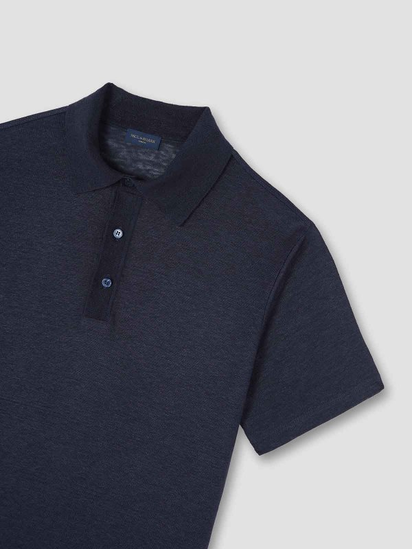 PAUL & SHARK: polo shirts online - Linen jersey pole