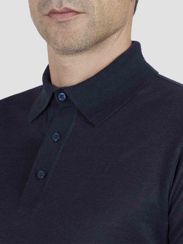 The Best Shops PAUL & SHARK: polo shirts - Linen jersey pole