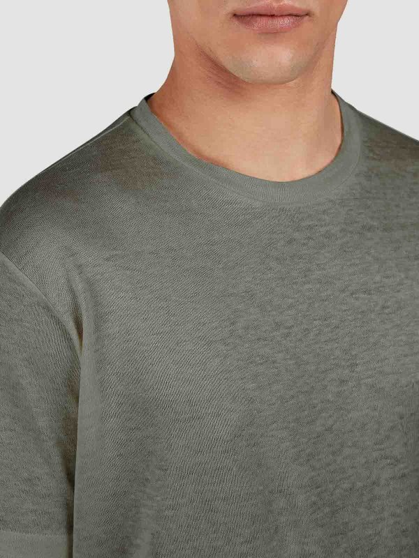 The Best Shops PAUL & SHARK: shirts - T Shirt In Lino Jersey