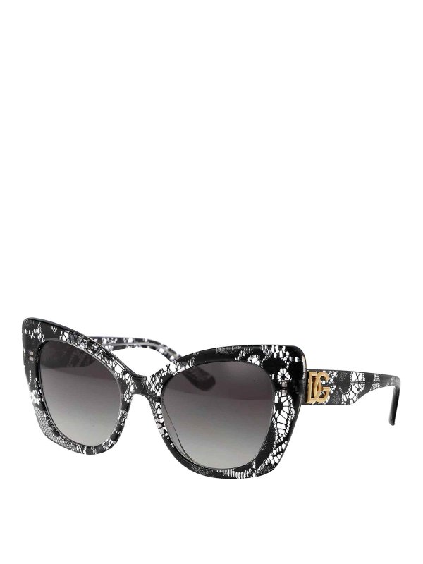 DOLCE & GABBANA: Lunettes de soleil online - Lunettes De Soleil - Noir