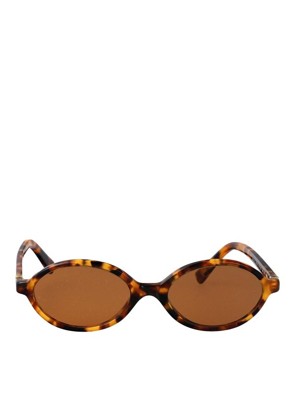 MIU MIU: Sonnenbrillen - Sonnenbrille - Braun