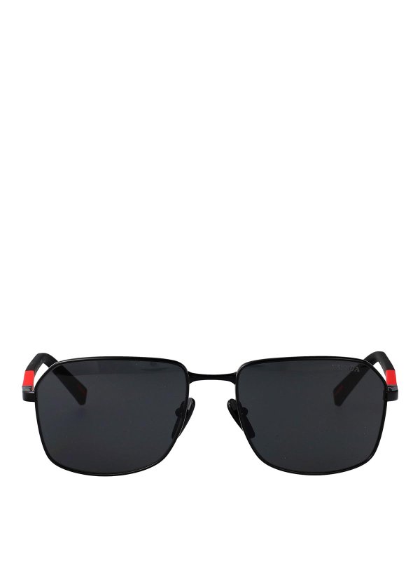 PRADA LINEA ROSSA: サングラス - サングラス - 黒
