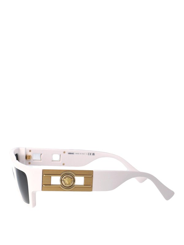 The Best Shops VERSACE: Lunettes de soleil - Lunettes De Soleil - Blanc