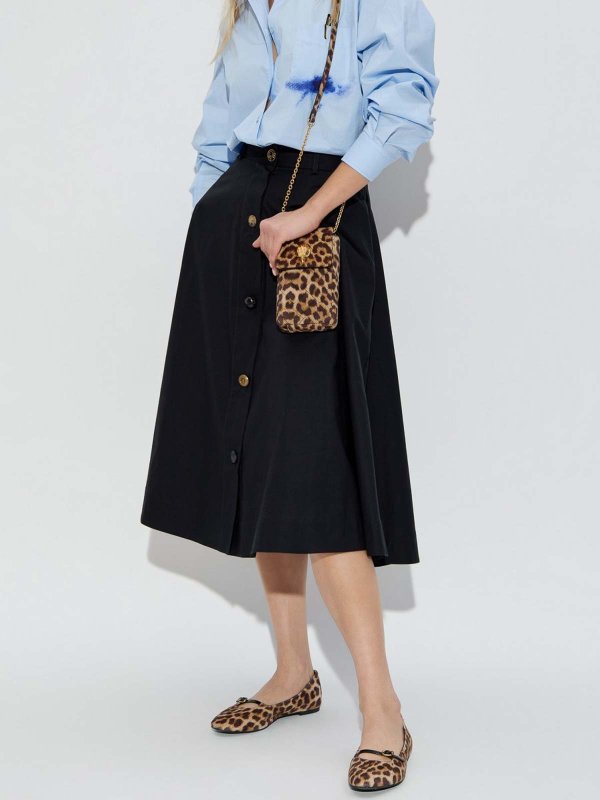 MOSCHINO: Knielange und Midi Röcke online - Midirock - Schwarz