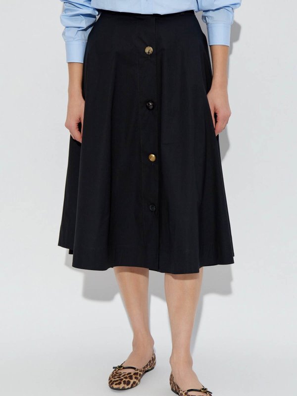 The Best Shops MOSCHINO: Knielange und Midi Röcke - Midirock - Schwarz