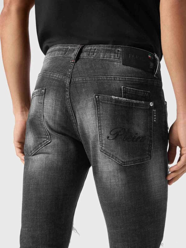 PHILIPP PLEIN buy online ブーツカットジーンズ - 黒