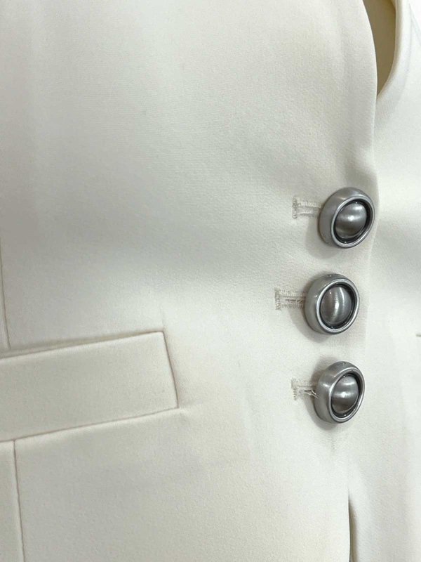 The Best Shops Pinko: Gilets - Gilet - Blanc