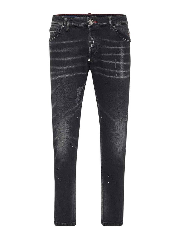 PHILIPP PLEIN: Bootcut - Bootcut Jeans - Schwarz