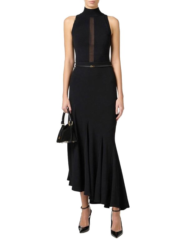 ELISABETTA FRANCHI: Tops y camisetas sin mangas online - Top - Negro