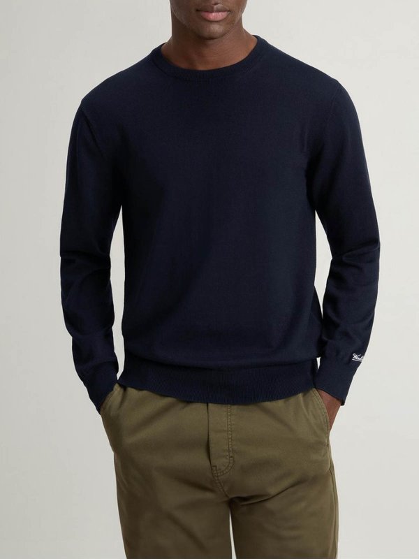 WOOLRICH: Pull col rond online - Pull Col Rond - Bleu