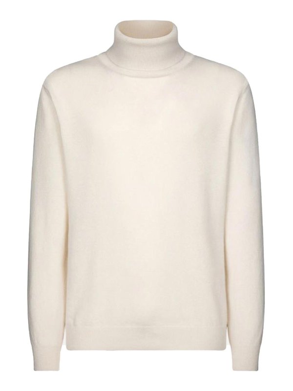 DONDUP: Strickpullover mit Rundhalsausschnitt - Rundhalspullover - Creme