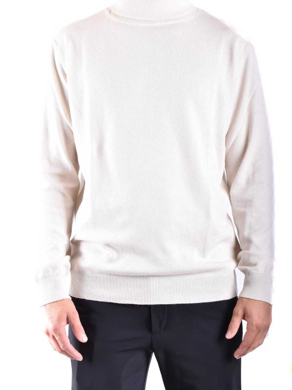 DONDUP: Strickpullover mit Rundhalsausschnitt online - Rundhalspullover - Creme