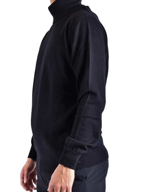 クルーネック - 黒 shop online: DONDUP