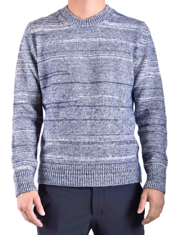DONDUP: Strickpullover mit Rundhalsausschnitt online - Rundhalspullover - Blau