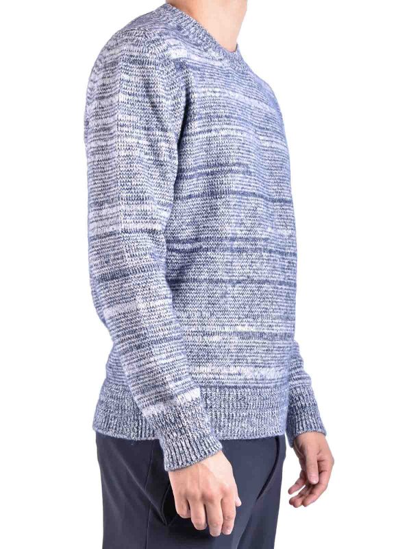 The Best Shops DONDUP: Strickpullover mit Rundhalsausschnitt - Rundhalspullover - Blau
