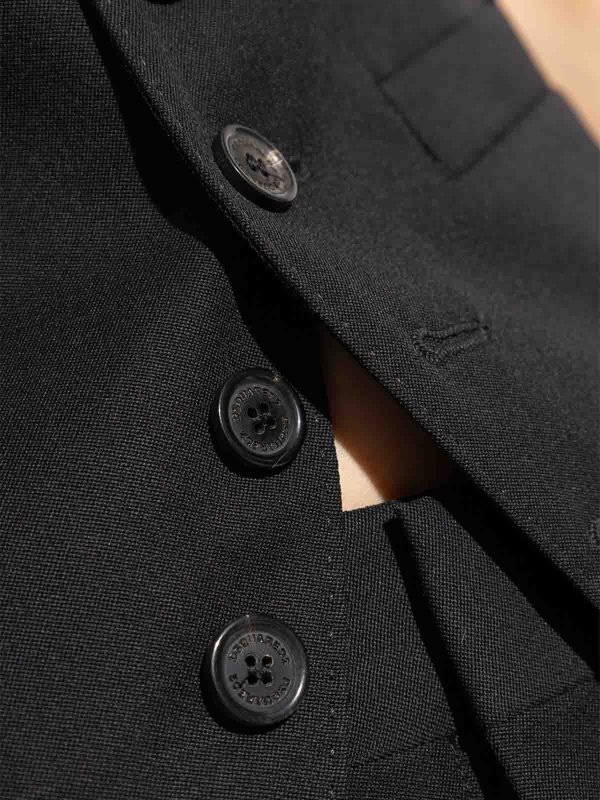 ベスト - 黒 shop online: DSQUARED2