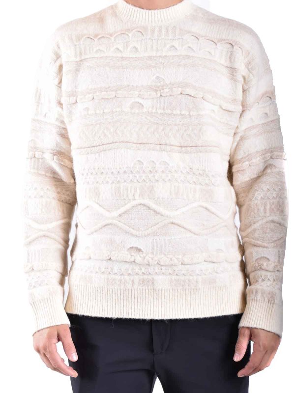 LANEUS: クルーネック online - クルーネック - 白