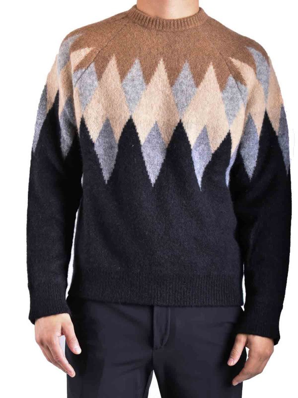 LANEUS: クルーネック online - クルーネック - マルチカラー