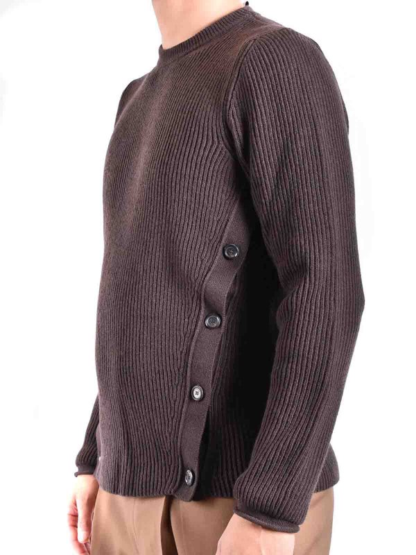 Pull Col Rond - Marron shop online: MOSCHINO