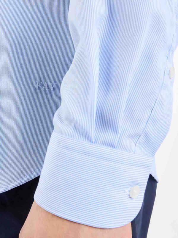 シャツ - ブルー shop online: FAY