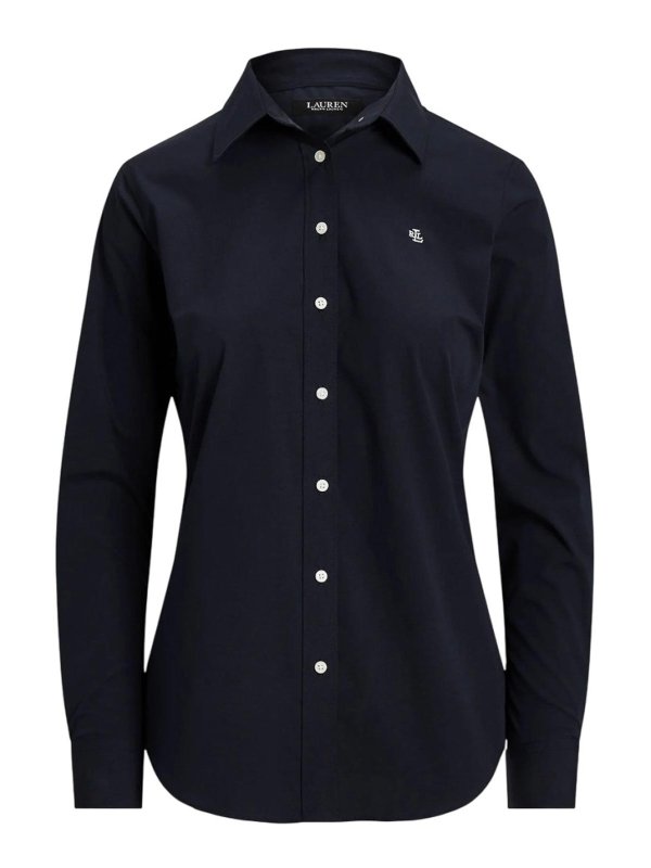 LAUREN RALPH LAUREN: シャツ - シャツ - ブルー